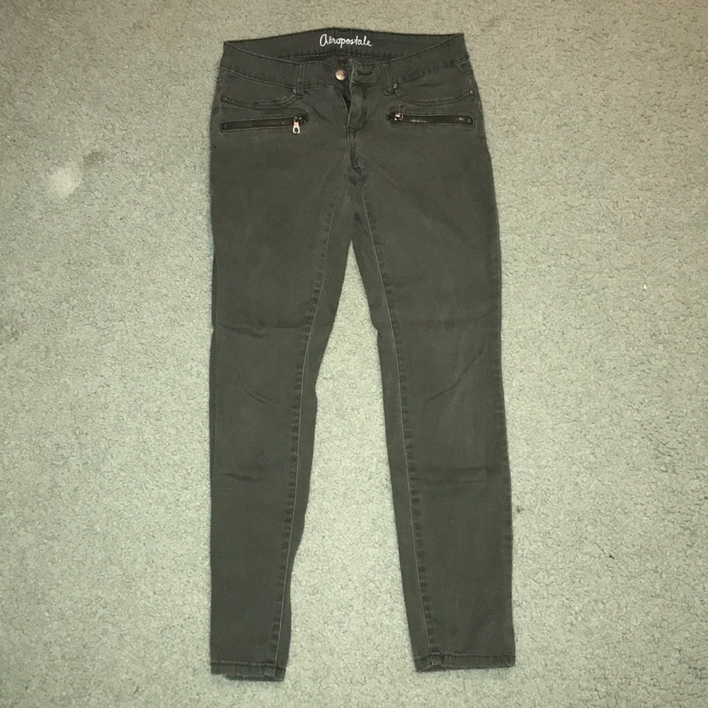 Olive green Aeropostale low rise pants